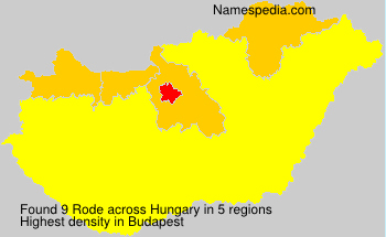 Surname Rode in Hungary Surname Rode in Hungary