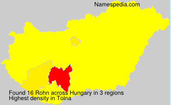 Surname Rohn in Hungary Surname Rohn in Hungary
