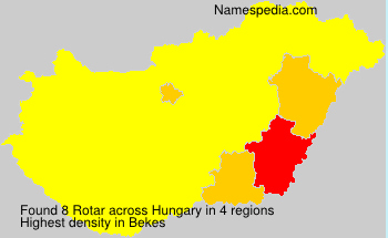 Surname Rotar in Hungary Surname Rotar in Hungary