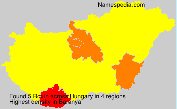Surname Roxin in Hungary Surname Roxin in Hungary