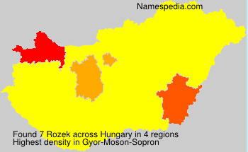 Surname Rozek in Hungary Surname Rozek in Hungary