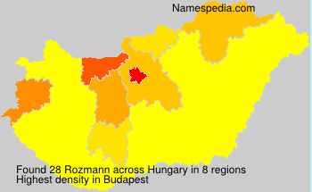 Surname Rozmann in Hungary Surname Rozmann in Hungary