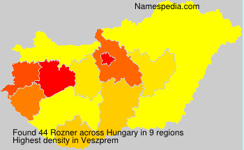 Surname Rozner in Hungary Surname Rozner in Hungary