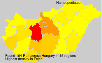 Surname Ruff in Hungary Surname Ruff in Hungary