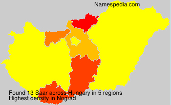 Surname Saar in Hungary Surname Saar in Hungary