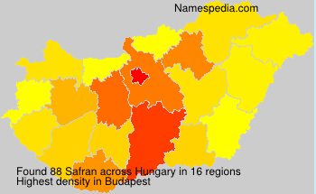 Surname Safran in Hungary