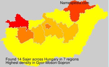 Surname Sajer in Hungary Surname Sajer in Hungary