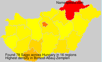 Surname Sajgo in Hungary Surname Sajgo in Hungary
