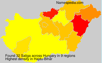 Surname Saliga in Hungary Surname Saliga in Hungary
