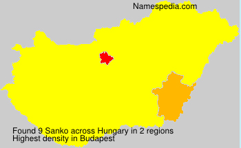 Surname Sanko in Hungary Surname Sanko in Hungary