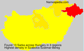 Surname Sarka in Hungary