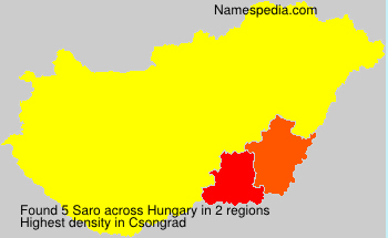 Surname Saro in Hungary