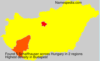 Surname Schaffhauser in Hungary Surname Schaffhauser in Hungary