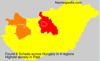 Surname Scheda in Hungary Surname Scheda in Hungary
