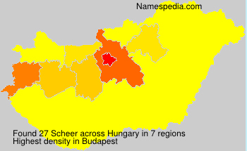 Surname Scheer in Hungary Surname Scheer in Hungary