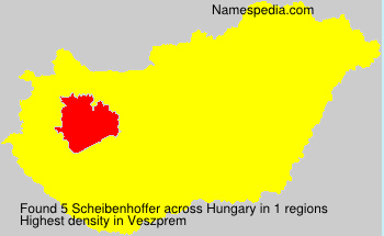 Surname Scheibenhoffer in Hungary Surname Scheibenhoffer in Hungary