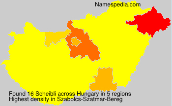 Surname Scheibli in Hungary Surname Scheibli in Hungary