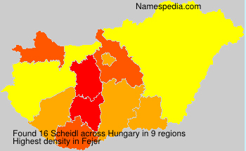 Surname Scheidl in Hungary Surname Scheidl in Hungary