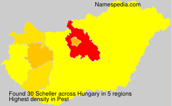 Surname Scheller in Hungary Surname Scheller in Hungary