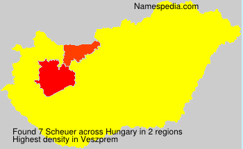 Surname Scheuer in Hungary Surname Scheuer in Hungary