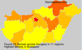 Surname Semsei in Hungary Surname Semsei in Hungary