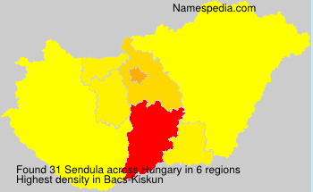 Surname Sendula in Hungary Surname Sendula in Hungary
