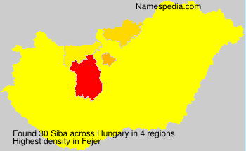 Surname Siba in Hungary Surname Siba in Hungary