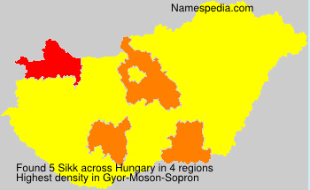 Surname Sikk in Hungary Surname Sikk in Hungary