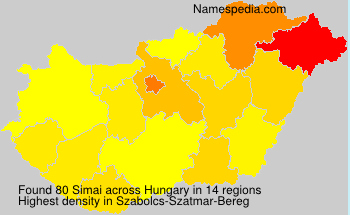 Surname Simai in Hungary Surname Simai in Hungary
