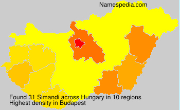 Surname Simandi in Hungary Surname Simandi in Hungary