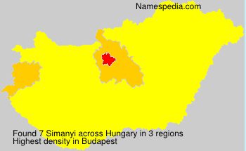 Surname Simanyi in Hungary Surname Simanyi in Hungary