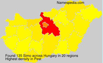 Surname Simo in Hungary Surname Simo in Hungary