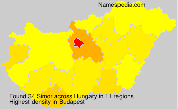 Surname Simor in Hungary Surname Simor in Hungary