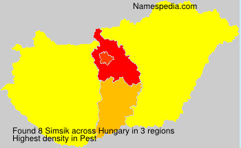 Surname Simsik in Hungary Surname Simsik in Hungary