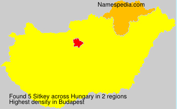 Surname Sitkey in Hungary Surname Sitkey in Hungary
