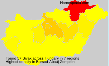 Surname Sivak in Hungary Surname Sivak in Hungary
