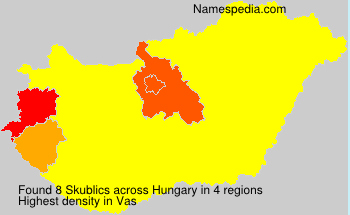Surname Skublics in Hungary Surname Skublics in Hungary