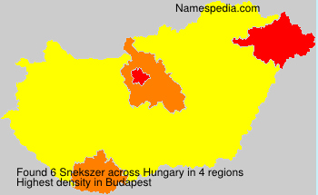 Surname Snekszer in Hungary Surname Snekszer in Hungary