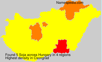 Surname Soja in Hungary Surname Soja in Hungary