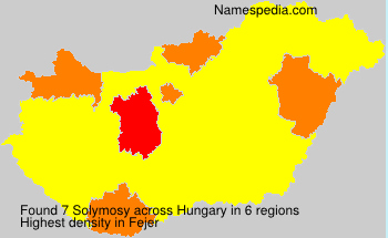Surname Solymosy in Hungary Surname Solymosy in Hungary