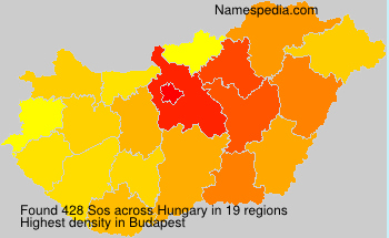 Surname Sos in Hungary Surname Sos in Hungary