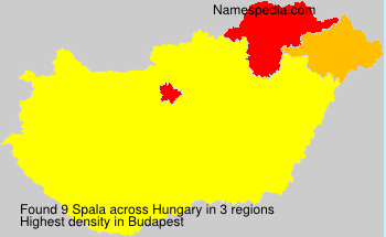 Surname Spala in Hungary