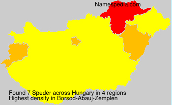 Surname Speder in Hungary Surname Speder in Hungary