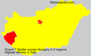 Surname Spollar in Hungary Surname Spollar in Hungary