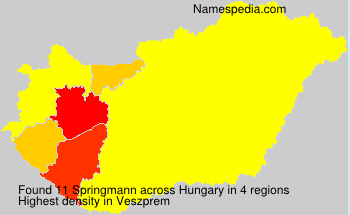 Surname Springmann in Hungary Surname Springmann in Hungary
