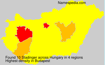 Surname Stadinger in Hungary