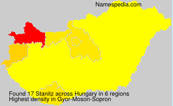 Surname Stanitz in Hungary Surname Stanitz in Hungary