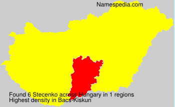 Surname Stecenko in Hungary Surname Stecenko in Hungary