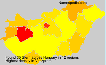 Surname Stern in Hungary Surname Stern in Hungary