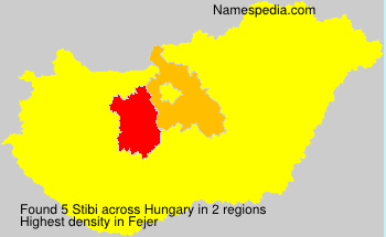 Surname Stibi in Hungary Surname Stibi in Hungary